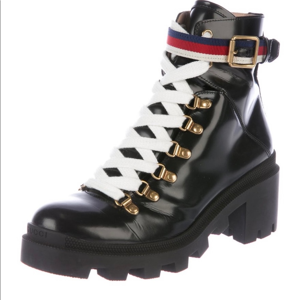 Gucci combat boots